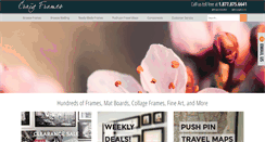 Desktop Screenshot of craigframes.com