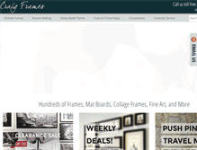 Tablet Screenshot of craigframes.com